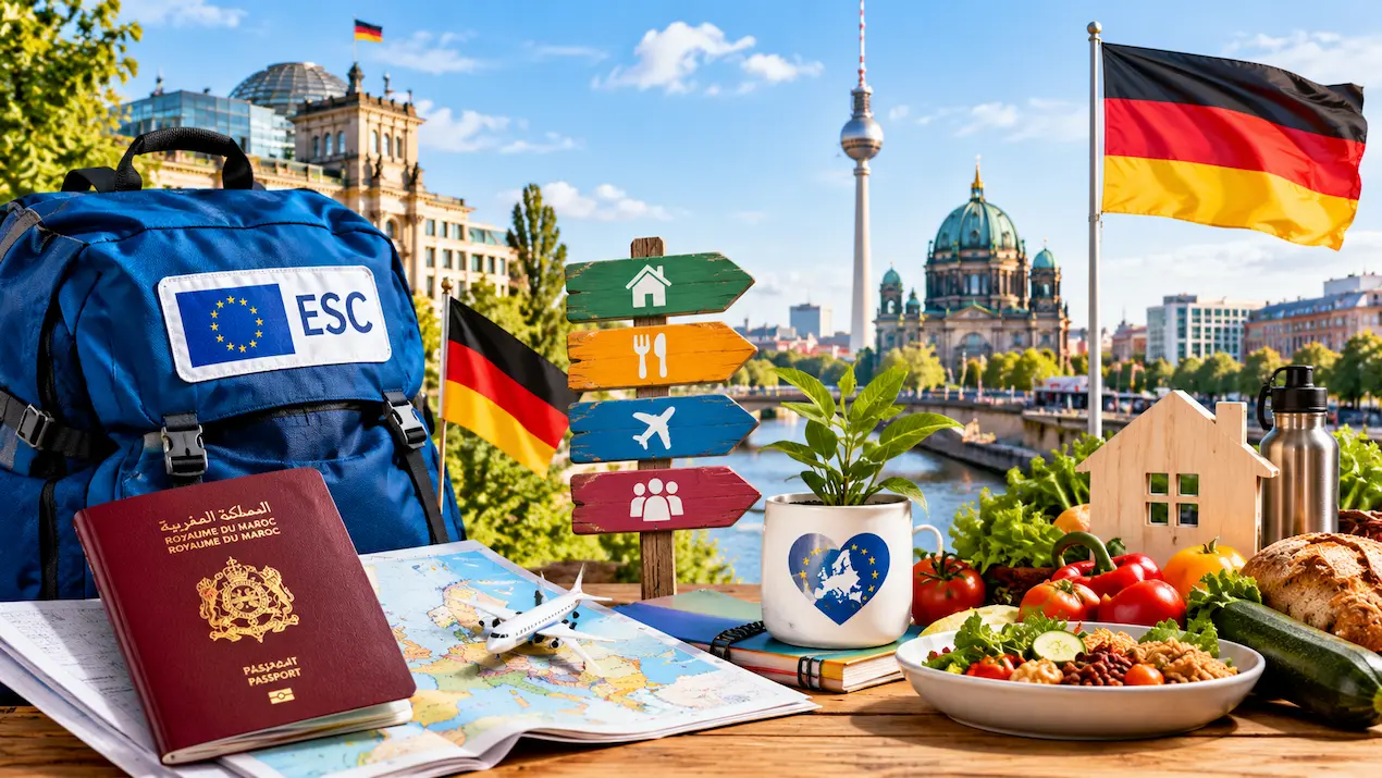 التطوع في ألمانيا 2026 عبر ESC: سكن وأكل وسفر مغطى، الشروط وطريقة التقديم للمغاربة